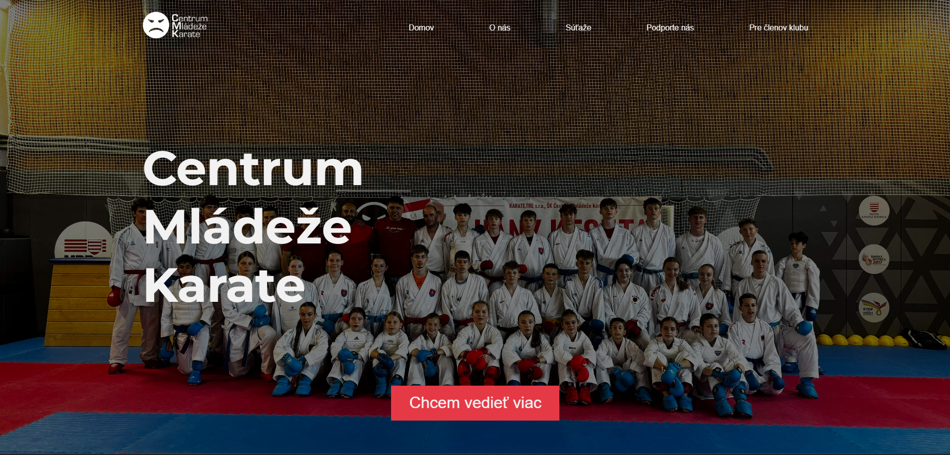 Centrum Mládeže Karate website