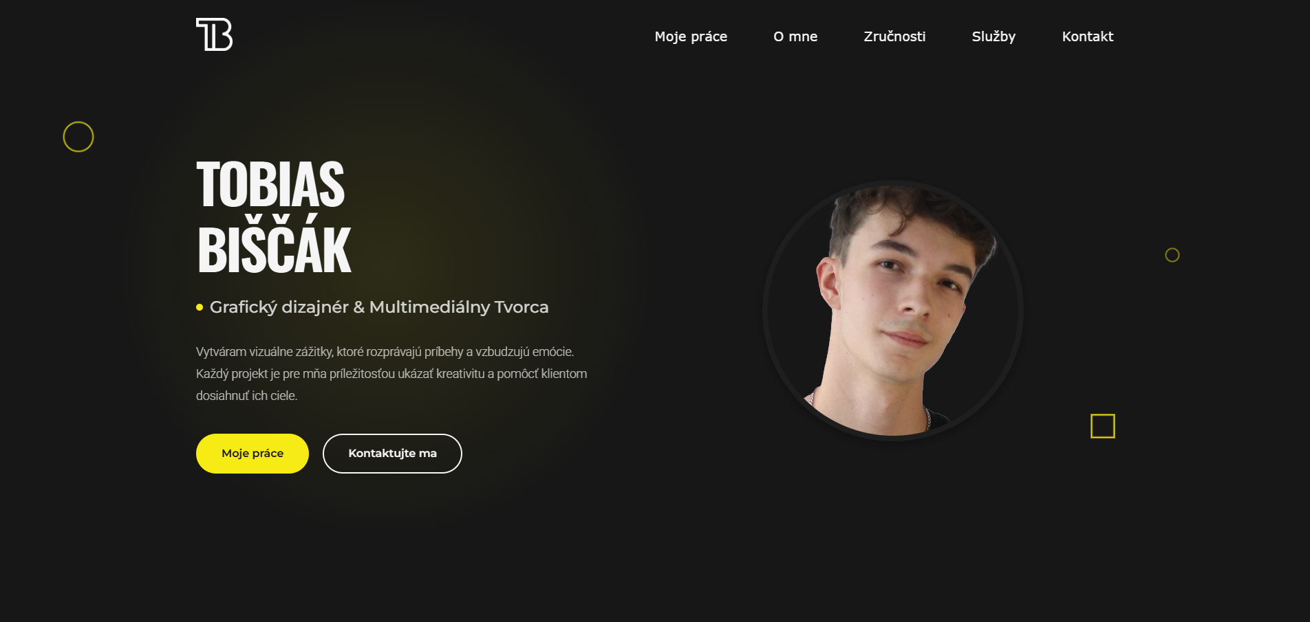Tobias Biščák Portfolio website